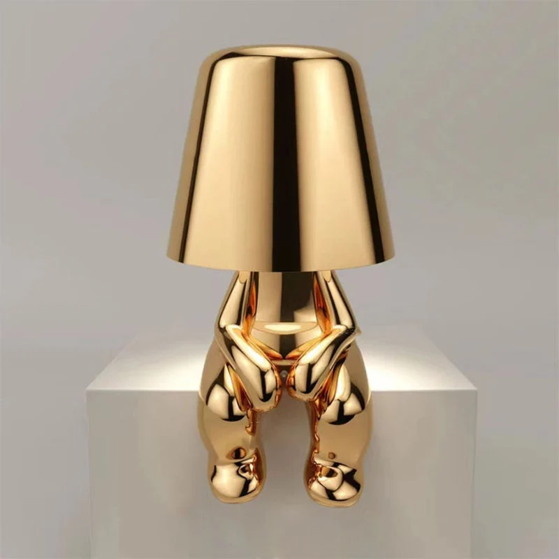 Dekorativ LED Bordlampe med Unik Skulpturel Design