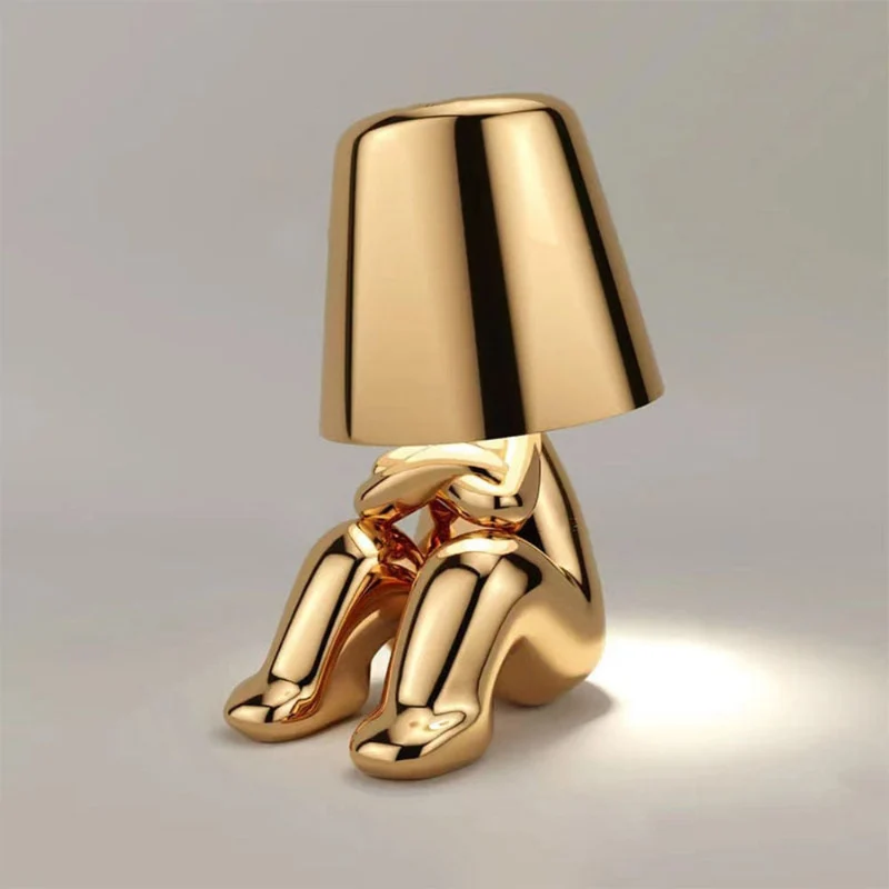 Dekorativ LED Bordlampe med Unik Skulpturel Design