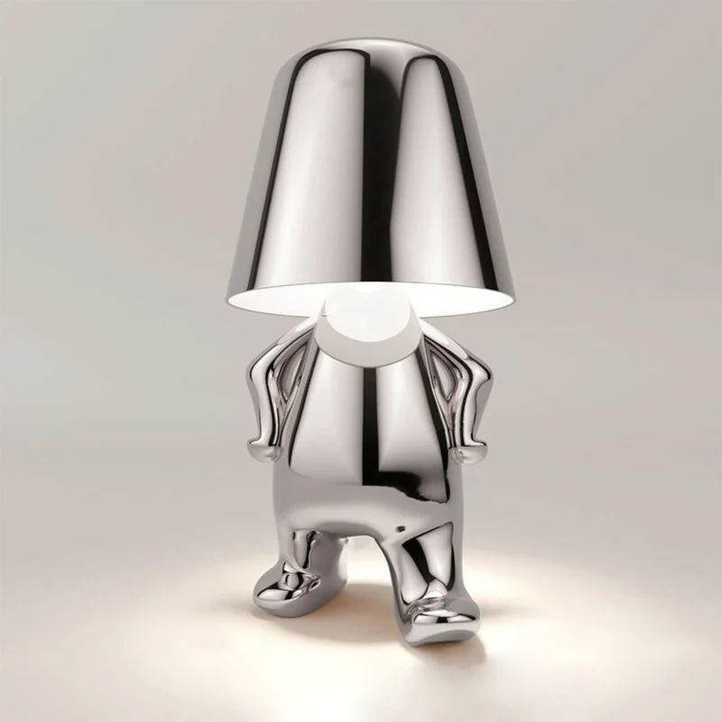 Dekorativ LED Bordlampe med Unik Skulpturel Design