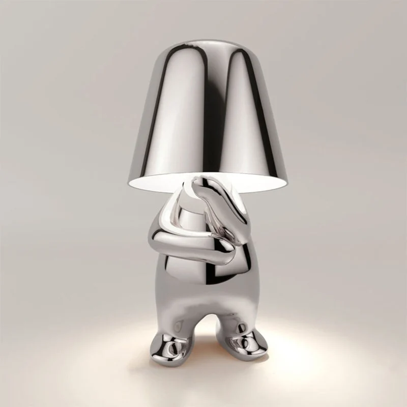 Dekorativ LED Bordlampe med Unik Skulpturel Design