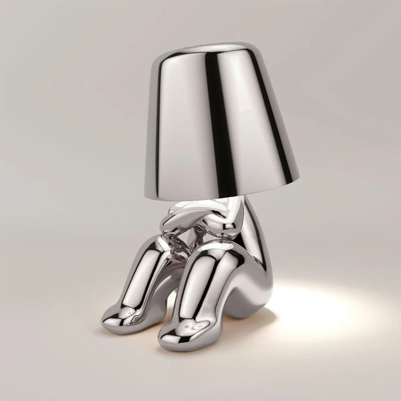 Dekorativ LED Bordlampe med Unik Skulpturel Design