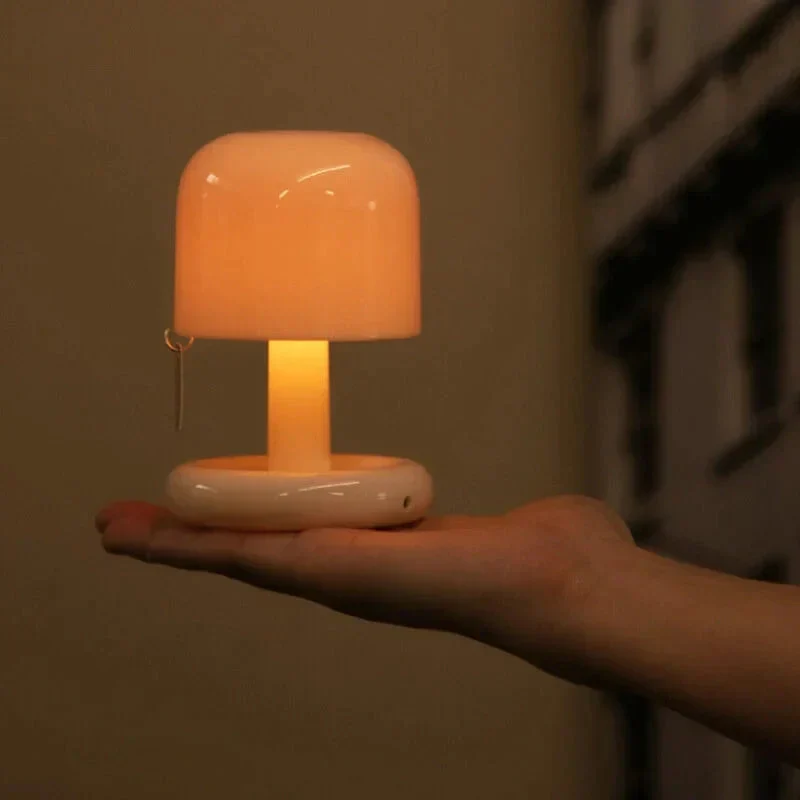 Bærbar Solnedgangs Lampe med Indbygget USB Opladning