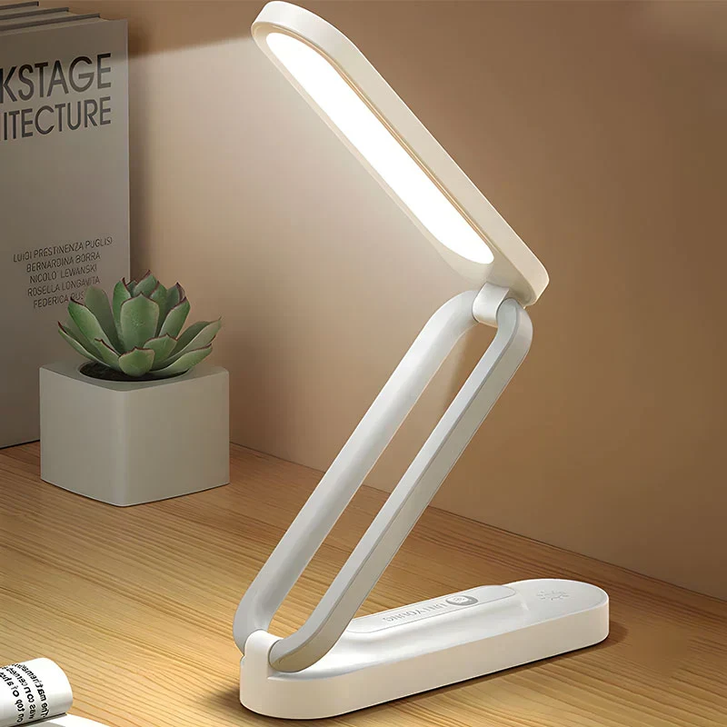 Justerbar og Trådløs Bordlampe med Genopladelig Batteri