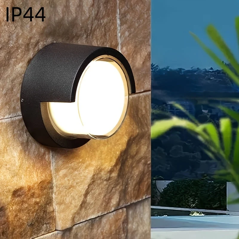 Moderne LED Væglampe til Indendørs & Udendørs med Varmt Lys