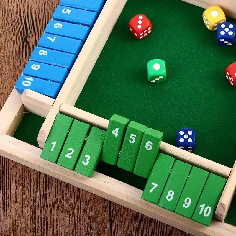 Shut the Box – Familiespil med 4 Spillersjov og Læring