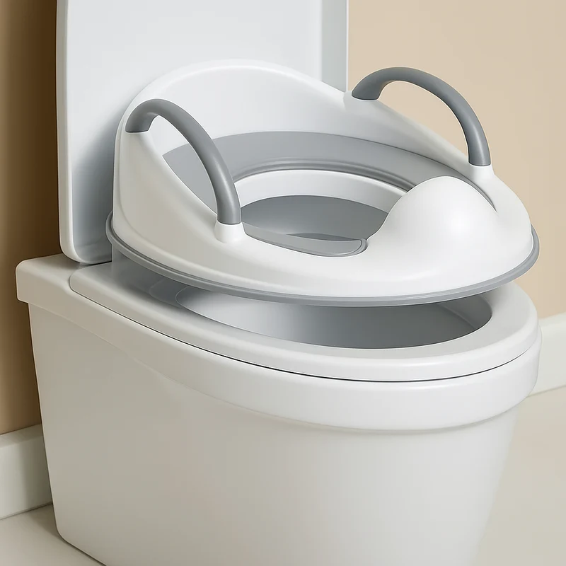 Børne Toilettræningssæde med Armlæn – Sikker & Komfortabel