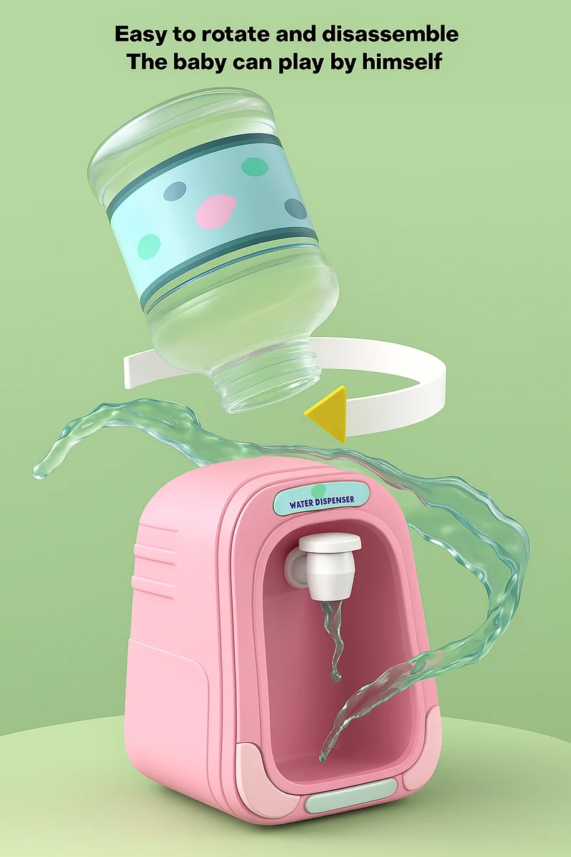 Sjov Børnevanddispenser med Tegneserie Design – Lær & Leg