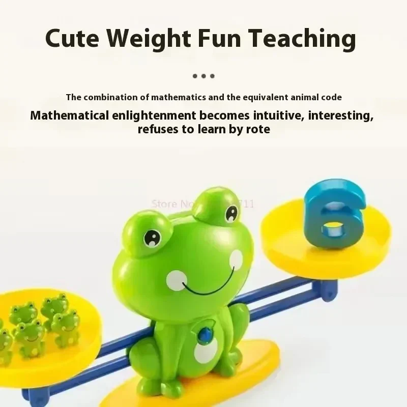Sjovt og Lærende Frø Balance Spil til Børn - Matematikleg
