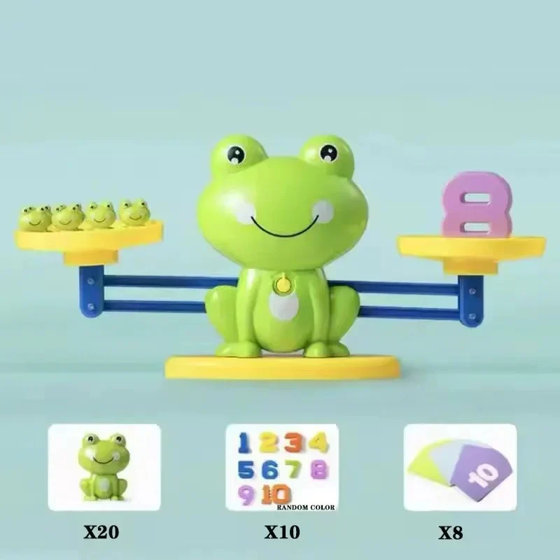 Sjovt og Lærende Frø Balance Spil til Børn - Matematikleg