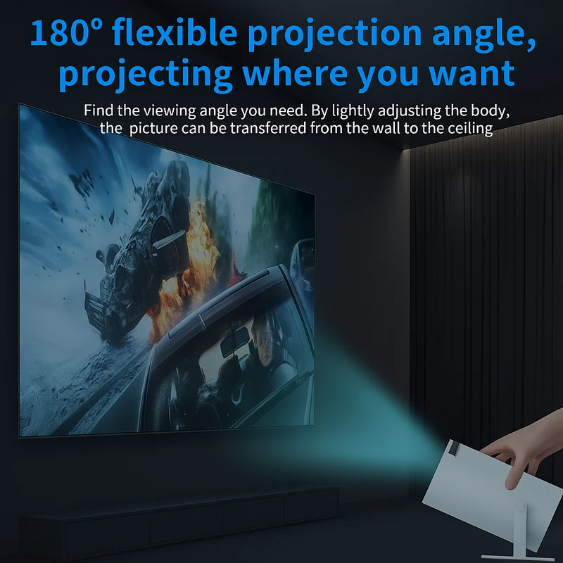 4K Mini Projektor med Trådløs Spiloplevelse og Smart Funktion
