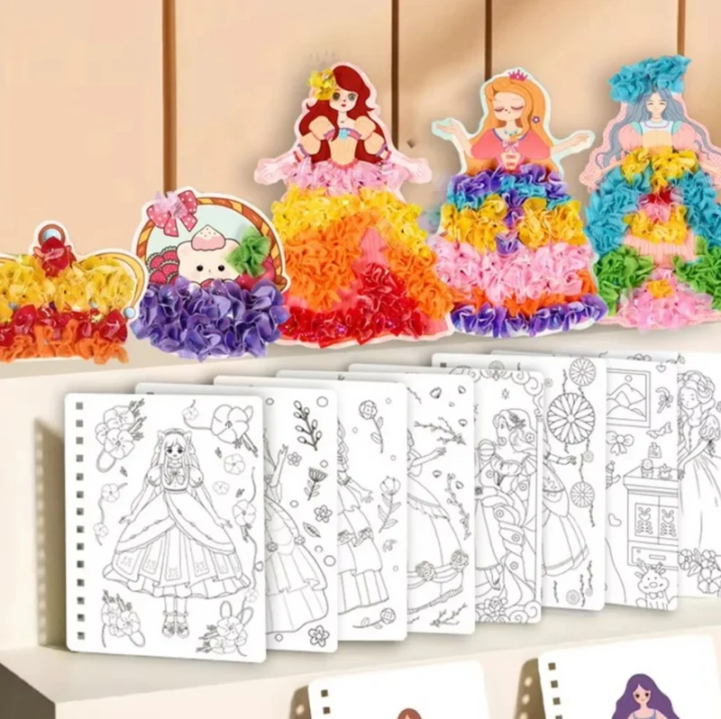 Kreativt Prinsessedesign Studie for Børns Fantasi