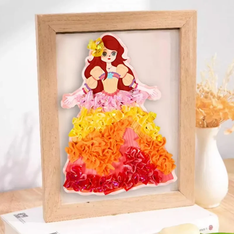 Kreativt Prinsessedesign Studie for Børns Fantasi