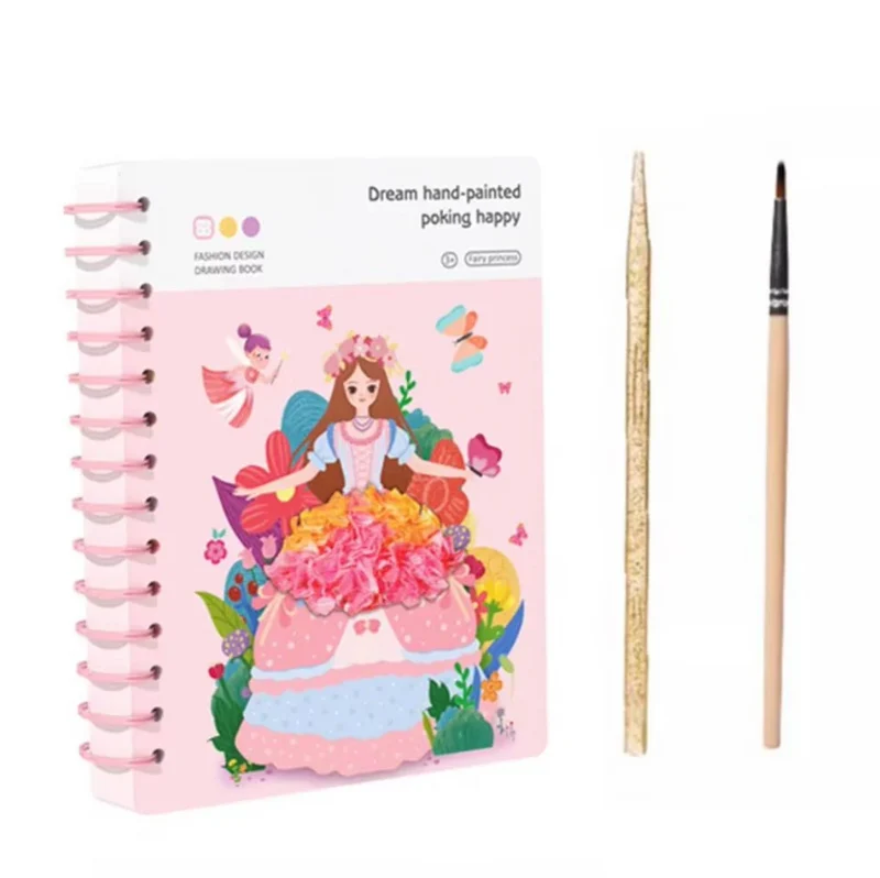 Kreativt Prinsessedesign Studie for Børns Fantasi
