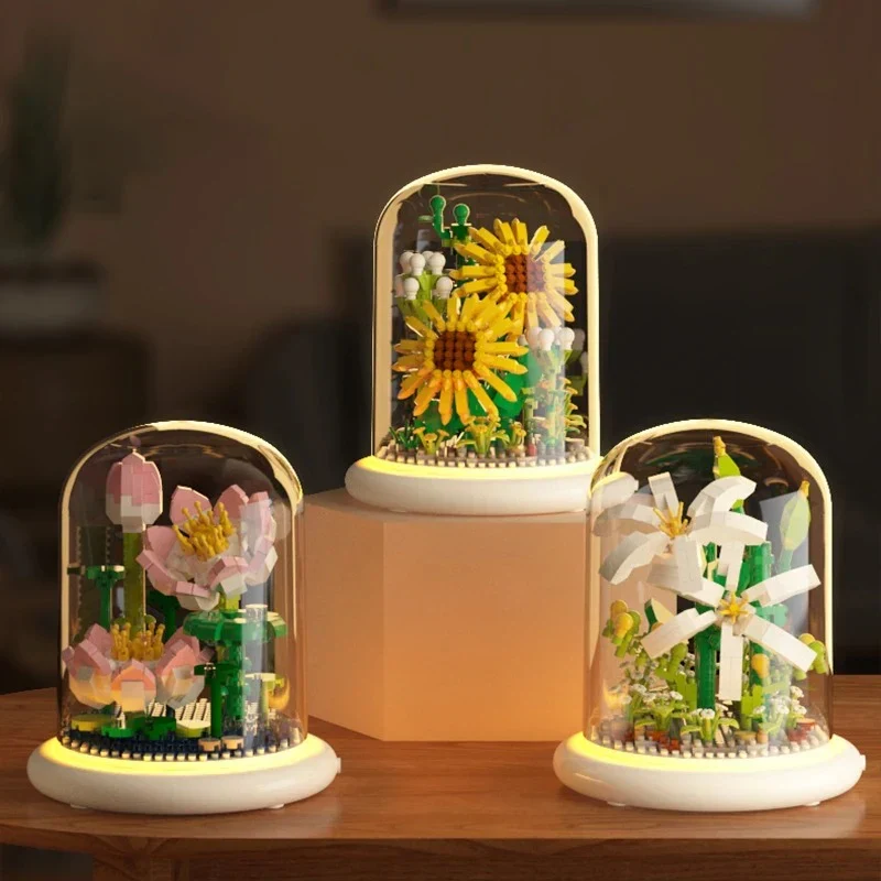 Kreativt Byggesæt: Blomsterbuket der Aldrig Visner