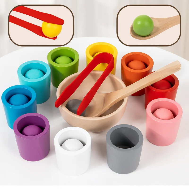 Montessori Farve & Form Læresæt - Stimulerer Kreativ Læring
