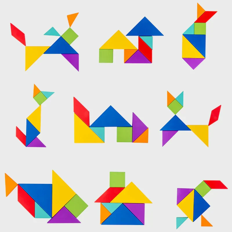 Magnetisk Tangram Bog - Kreativ Leg & Læring på Farten