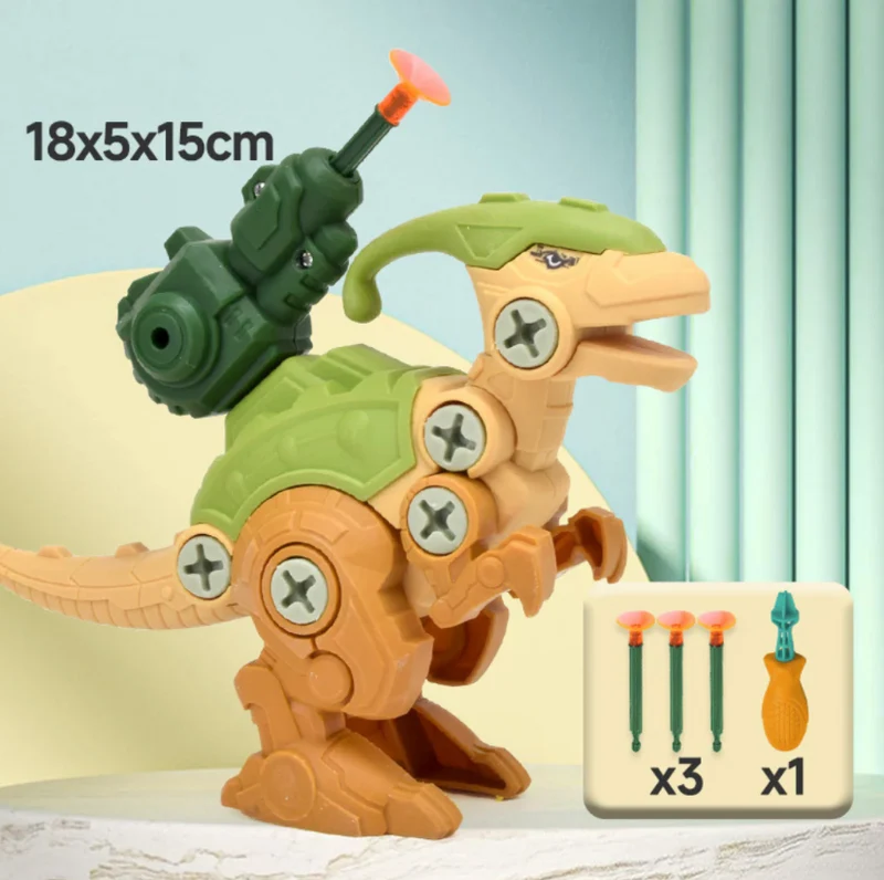 Byg & Skyd Dinosaur Sæt for Kreativt Leg & Læring
