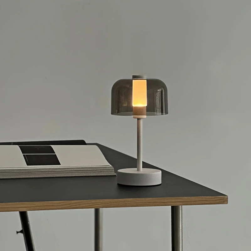 Vintage LED Bordlampe med USB og Justerbar Lysstyrke