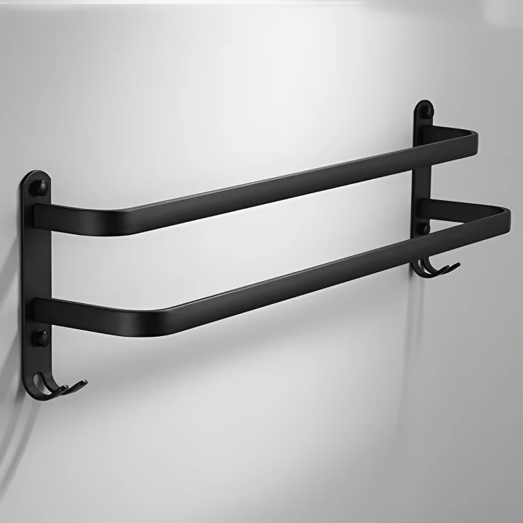 Vægmonteret Håndklædeholder i Aluminium - Pladsbesparende Design
