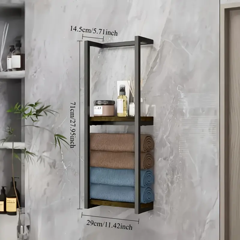 Væghængt Håndklædeholder | Pladsbesparende & Elegant Design
