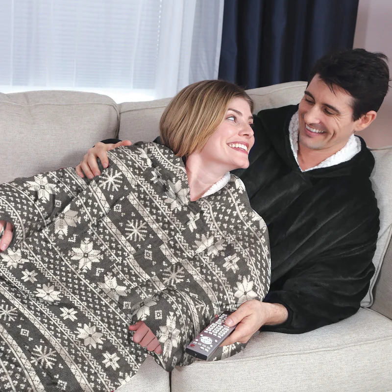 Ekstra Stor Hygge Hoodie med Lomme og Hætte