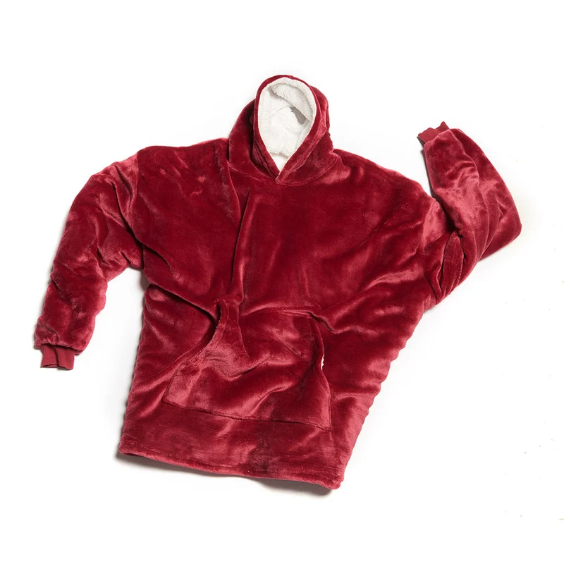 Ekstra Stor Hygge Hoodie med Lomme og Hætte