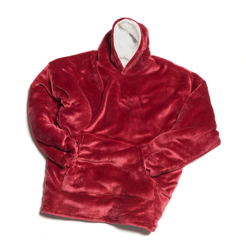 Ekstra Stor Hygge Hoodie med Lomme og Hætte