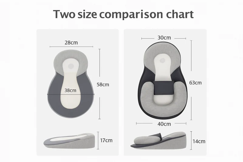 Ergonomisk Baby Kilepude med Antirefluks Støtte