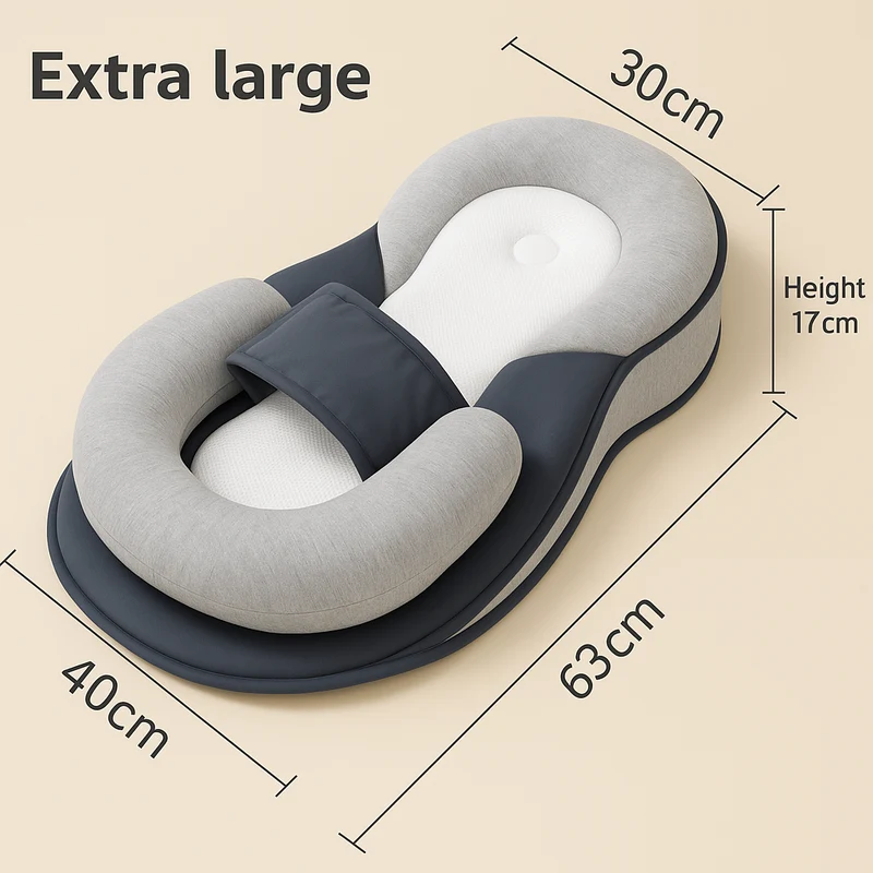Ergonomisk Baby Kilepude med Antirefluks Støtte
