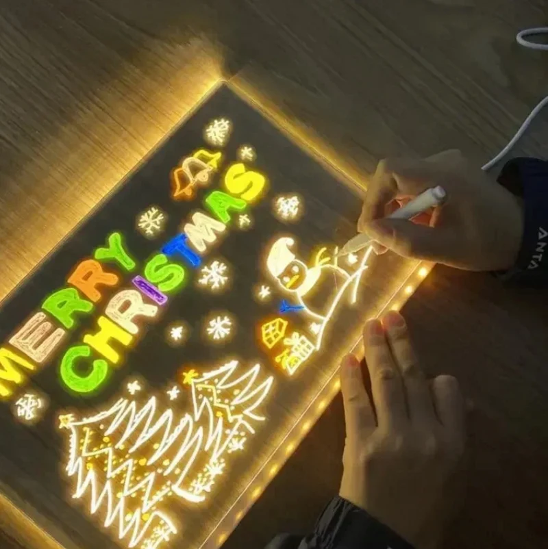 LED Tegnebræt til Børn – Kreativitet der Lyser op