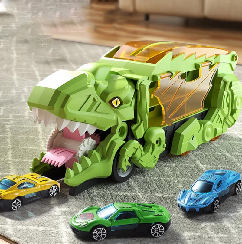 Biltransportør med Dinosaur Design – Sjov og Læring i Ét