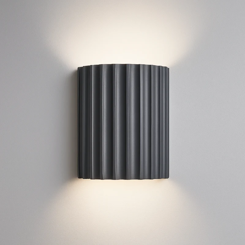 Moderne Væglampe i Resin med Blødt LED-lys for Stemning