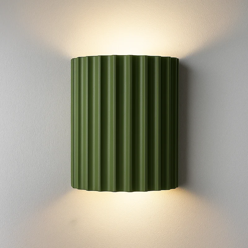Moderne Væglampe i Resin med Blødt LED-lys for Stemning