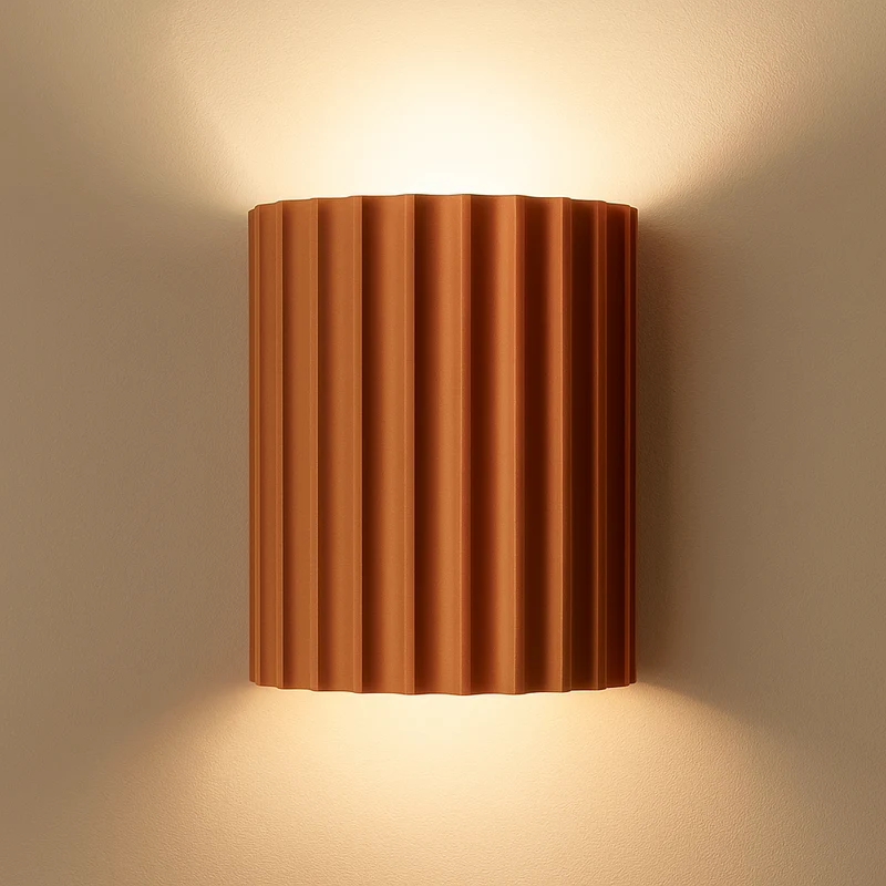Moderne Væglampe i Resin med Blødt LED-lys for Stemning