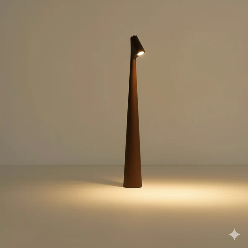 Trådløs LED Bordlampe med Minimalistisk Nordisk Design