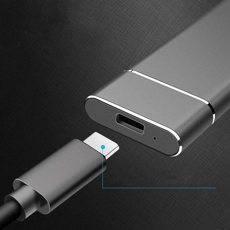Hurtig Ekstern SSD 8 TB med USB-C – Let og Bærbar