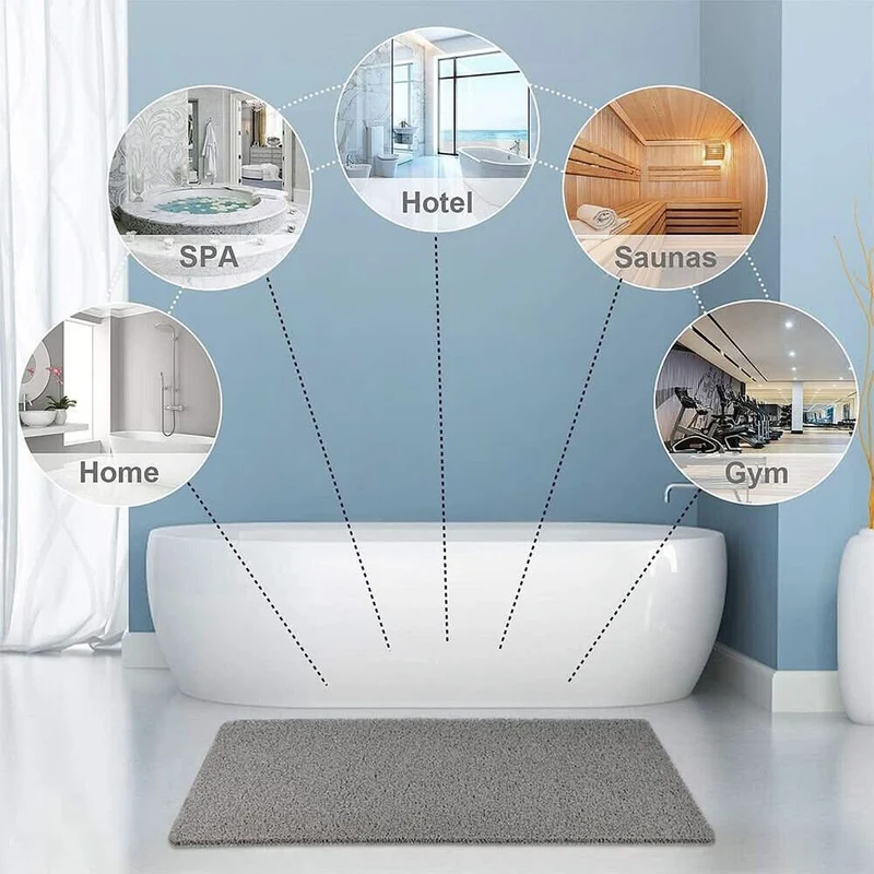 Hurtigtørrende Skridsikker Badeværelsesmåtte med Spa Komfort