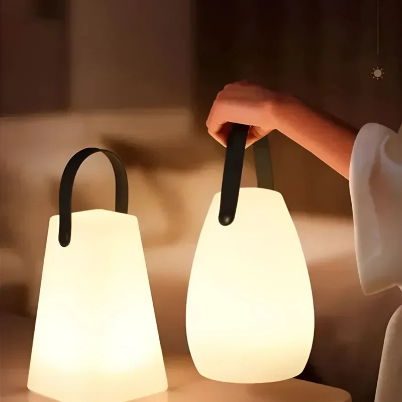 Bærbar LED Bordlampe med Justerbar Lys og Vandtæt Design