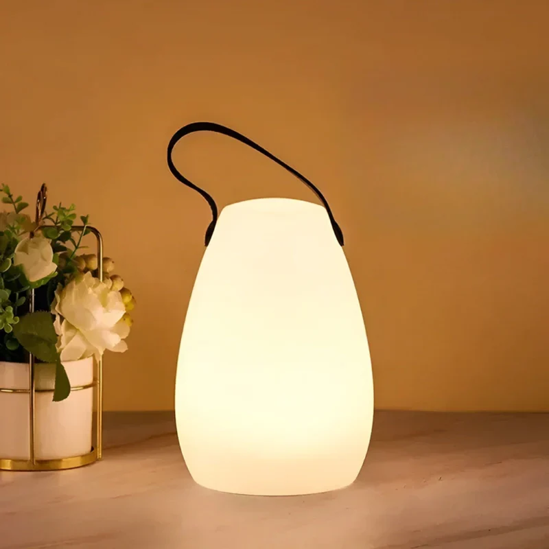 Bærbar LED Bordlampe med Justerbar Lys og Vandtæt Design