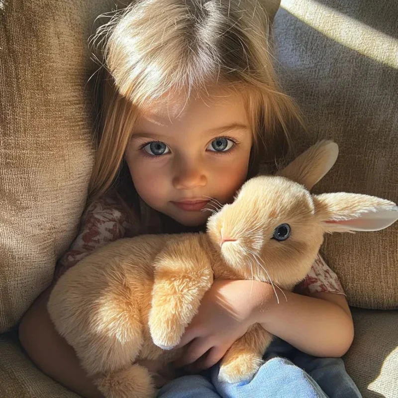Blød og Livagtig Kaninbamse til Tryg Leg og Kram
