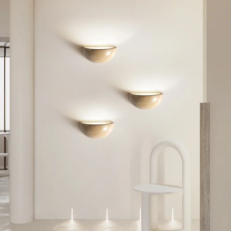 Elegant Væglampe i Stenlook | Energi-effektiv LED Belysning