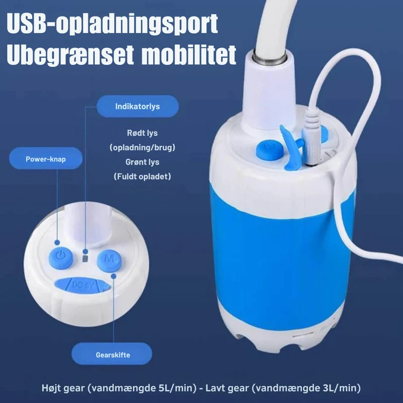 Bærbar og Sammenfoldelig Vandbeholder til Camping og Udendørsbrug