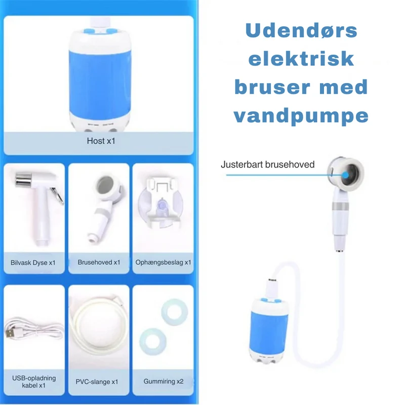 Bærbar og Sammenfoldelig Vandbeholder til Camping og Udendørsbrug