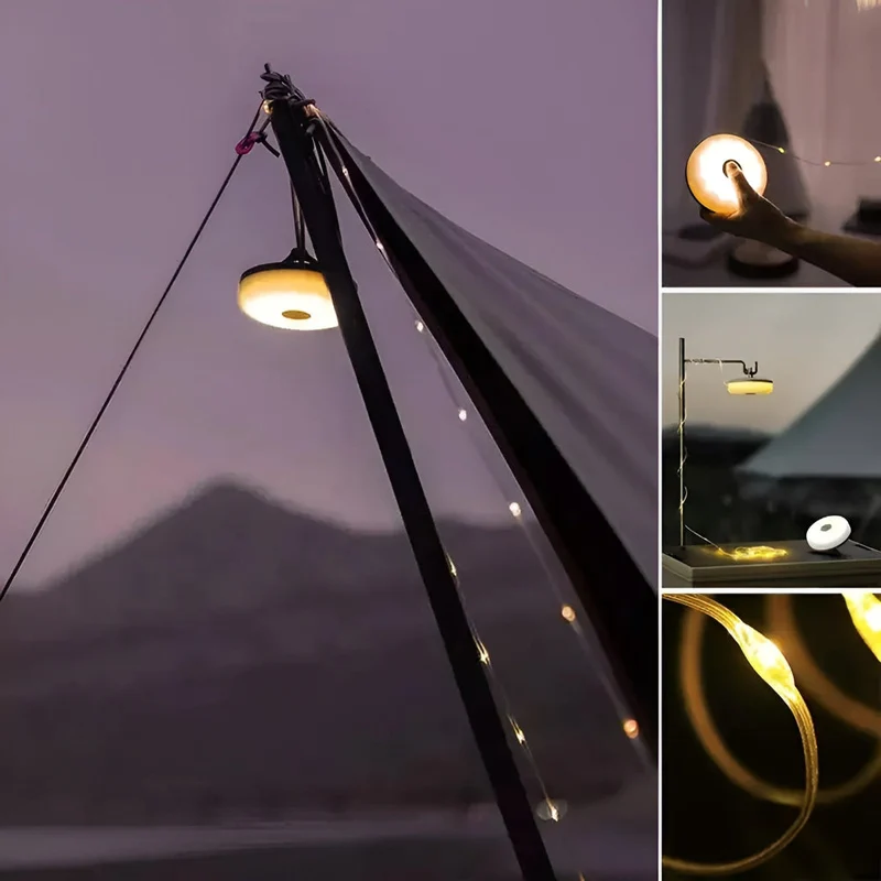Vandtæt Udendørs LED Lyskæde 10m med Lang Batteritid