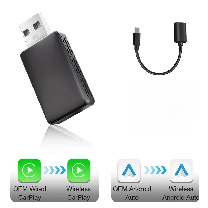 Trådløs CarPlay & Android Auto Adapter - Forenklet Køretur