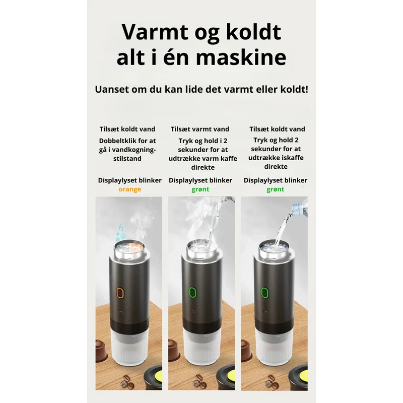Bærbart Rejsekrus i Rustfrit Stål – Stilfuld Kaffe på Farten