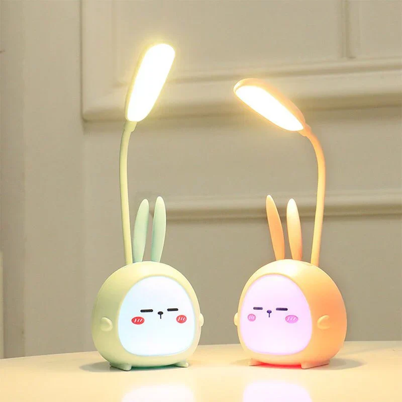 Kaninnatlampe til Børn med Beroligende LED-lys og USB-ladning