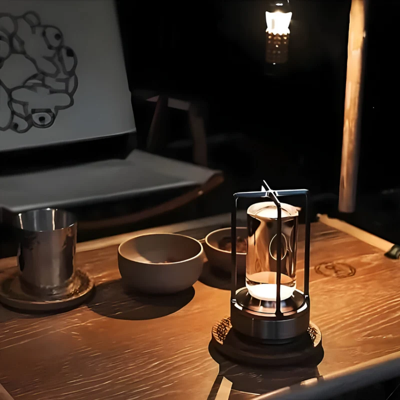 Stilfuld Vandtæt LED Bordlampe med Lang Batteritid