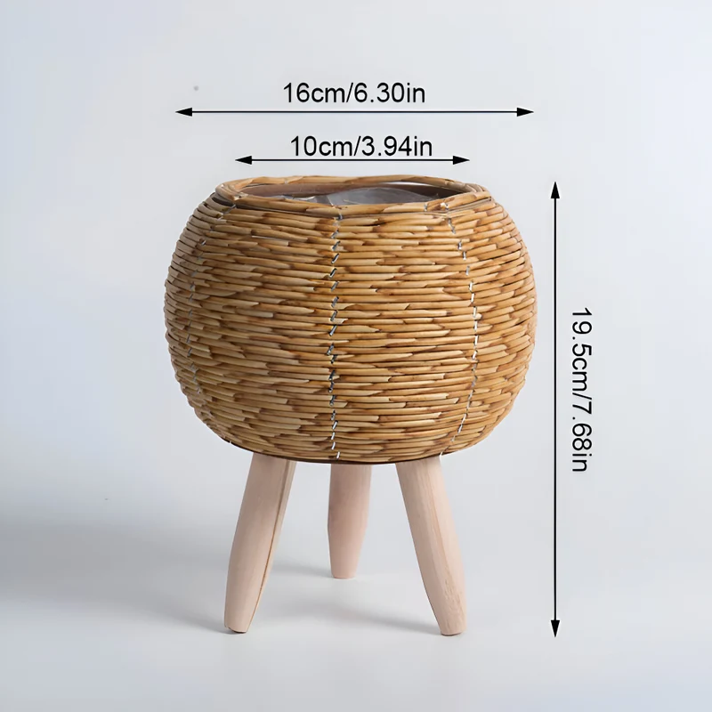 Håndvævet Plantekrukke i Rustikt Design | Holdbar og Elegant