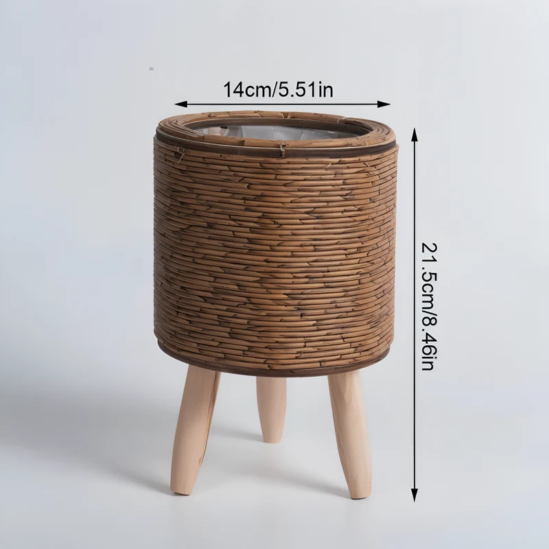Håndvævet Plantekrukke i Rustikt Design | Holdbar og Elegant